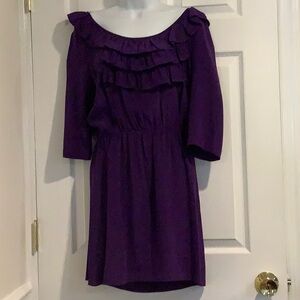 Purple Silk Dress